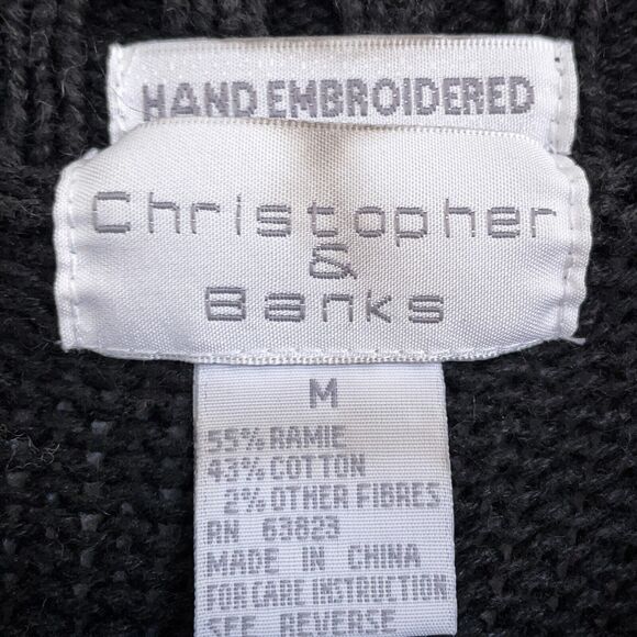 Vintage AOP Art To Wear Sweater Sz M Cabincore Grandma Cottagecore Cozy Fall - Picture 10 of 10